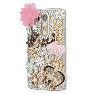 LG Stylus 2 Case,LG G Stylo 2 LS775 Case,Yaheeda Studded Rhinestone Crystal Bling Clear Hard Case Cover for LG... N25