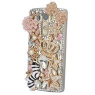 LG Stylus 2 Case,LG G Stylo 2 LS775 Case,Yaheeda Studded Rhinestone Crystal Bling Clear Hard Case Cover for LG... N26