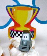 PLANES 16 Piece Birthday CUPCAKE Topper Set Featuring 12 Planes Figures and Decorative Themed Accessories - Figures... N2