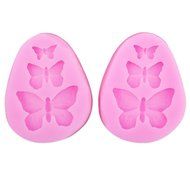 ETHAHE Butterfly Cake Decorating Molding Fondant Tools 2Pcs