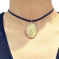 Dixperfect Vintage 90s Choker Necklaces with Pendant for Women N13