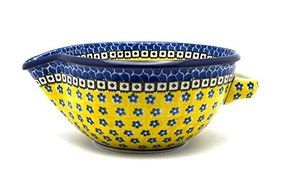 Polish Pottery Batter Bowl - Sunburst