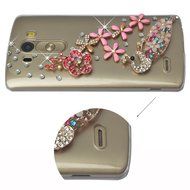 LG G5 Case, LG G5 Bling Case-Spritech(TM) 3D Handmade Colorful Diamond Bling with Butterfly Flower Decoration... N12