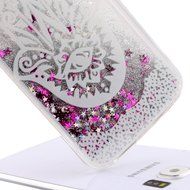 S6 Case,Galaxy S6 Case,PHEZEN Galaxy S6 Bling Case,[Crystal Clear] Creative Design 3D Funny Flowing Bling Glitter... N26