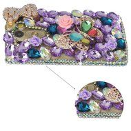LG G5 Case, LG G5 Bling Case-Spritech(TM) 3D Handmade Colorful Diamond Bling with Butterfly Flower Decoration... N18