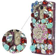 LG G5 Case, LG G5 Bling Case-Spritech(TM) 3D Handmade Colorful Diamond Bling with Butterfly Flower Decoration... N20