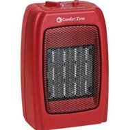 Red Ceramic Heater Powerful and Compact Portable Device with Fan 1500W 130 sq ft N3