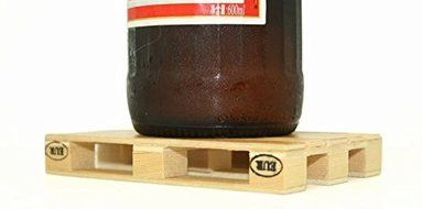 Tosnail Wood Beverage Pallet Coasters Drink Coaster, Set of 4