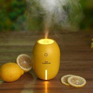Alonea Portable USB Humidifier Air Purifier Steam Diffuser Mist Office Room (Yellow) N4