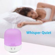 HEESAGA Essential Oil Diffuser, 300ml Ultrasonic Air Humidifier with Touch Control and 7 Color Changing LED, Waterless... N6