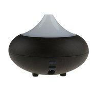 Honeyall ABS and PP plastic 160ml Wooden Air Aromatherapy Diffuser Mist Humidifier with 12W 7 Colors LED Lights... N2