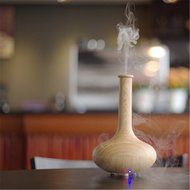 Ultrasonic Aroma Essential Oil Diffuser Humidifier for Home Yoga Office Spa Bedroom Baby Room (White) N7