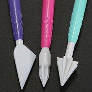 Y&amp;XL&amp;H 10Pcs Colored Fondant Cake Sugar Flower Sculpture Group Shaping Modeling Baking DIY Tools