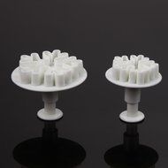 Whitelotous Christmas Theme Cookie Cutters - Plastic Fondant Cake Sugarcraft Cutter Decorating Baking Mold Plunger... N2