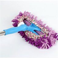 Spritech(TM) New Creative Multifunctional Microfiber House Floor Cleaning Mop Slippers Shoes Cover Pink N3