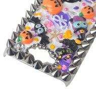 Halloween Theme Phone Case for Motorola Droid Turbo,Yaheeda 3D Handmade Rivets Pumpkin Demon Cartoon Design Clear... N14
