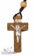 Dozen 12pcs Authentic Wooden Beads Jesus Rosaries Handmade Nazareth Holy Land