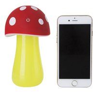 Yquelle Mini USB Ultrasonic Humidifier Mushrooms Humidifier with LED Lighting Creative Gifts Ideal (Red) N16