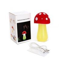 Yquelle Mini USB Ultrasonic Humidifier Mushrooms Humidifier with LED Lighting Creative Gifts Ideal (Red) N17