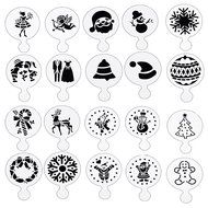 DECORA 16 Pieces Cake Cappuccino Coffee Barista Stencils Templates Strew Pad