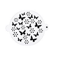 DECORA 16 Pieces Cake Cappuccino Coffee Barista Stencils Templates Strew Pad N2