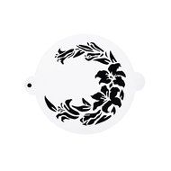 DECORA 16 Pieces Cake Cappuccino Coffee Barista Stencils Templates Strew Pad N4