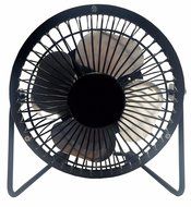 LavoHome 4&quot; Mini Fan High Velocity Personal Office Fan Black Electric Table Fan Compact Design