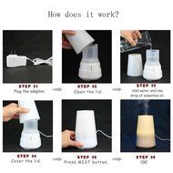 100ml Aroma Oil Diffuser Humidifier 7 Colors N4