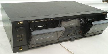 JVC TD-W444 Recordable Stereo Double Cassette Tape Deck Complete with Audio Vido Cables and Digital PDF Service...
