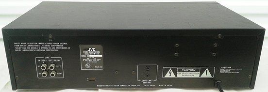 JVC TD-W444 Recordable Stereo Double Cassette Tape Deck Complete with Audio Vido Cables and Digital PDF Service... N2