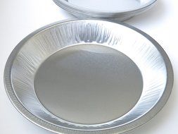 Heavy Duty Reusable/ Disposable 9 1/2 &quot; Deep Aluminum Pie Pans- #510 (200)