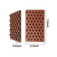 Cherryard 55-Cavity Classic Mini Chocolate Bean Molds Candy Molds