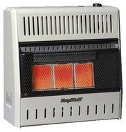 Kozy World GWR305 Three Plaque Infrared Dual Fuel Wall Heater