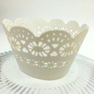 CozyT 50 PACK Cupcake Wrappers Artistic Bake Cake Paper Cups Vine Lace Laser Cut Liner Baking Cup Muffin Case... N4