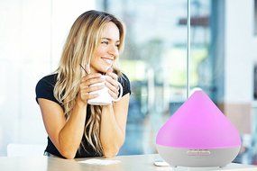 Essential Oil Diffuser 300ml - Aroma Diffuser Ultrasonic Whisper Quiet Cool Mist - Aromatherapy Humidifier with... N5