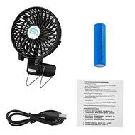 LinGear Portable Collapsible USB Rechargeable Hand Handheld Mini Fan For Laptop Computer Desk Desktop Table Floor... N16