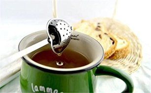 Heart Shaped Stainless Steel Tea Infuser Spoon Strainer N3