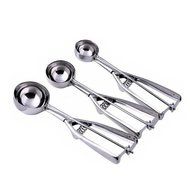 Shuxen(TM) Kitchen Portable Ice Cream Scoop Stainless Steel Cookies Dough Potato Disher Masher Spoon#47487