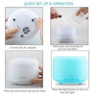 URPOWER Aromatherapy Essential Oil Diffuser Humidifier with 4 Timer Settings Waterless Auto Shut-off and 7 LED...