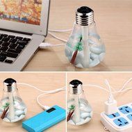 Hatop Lamp Humidifier Home Aroma LED Humidifier Air Diffuser Purifier Atomizer (Silver) N5