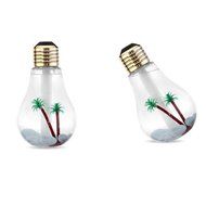Hatop Lamp Humidifier Home Aroma LED Humidifier Air Diffuser Purifier Atomizer (Silver) N7