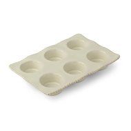 Prima Design Cream Muffin Pan, 8 by 11.75-Inch