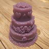Bluelover 3D 3 Layers Wedding Cake Silicone Mold Fondant Chocolate Mould