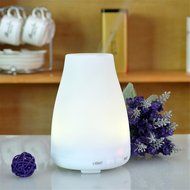 100ml Ultrasonic Aroma Diffuser Cool Mist Aromatherapy Humidifier Color LED Lights with Auto Shut-off Function... N5