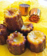 Paderno World Cuisine 15415-03 Tin Canele Mold (Set of 3), Copper