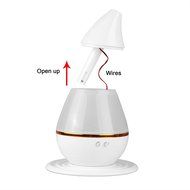 Pokin LED Lights Lamp Ultrasonic Home Humidifier Air Diffuser Purifier Atomizer (White) N2