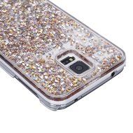 Galaxy S5 Case,Galaxy S5 Liquid Cover,PHEZEN Christmas Tree Santa Claus Design Cool Quicksand Moving Stars Bling... N21