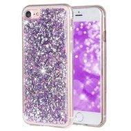 iPhone 7 Case, iPhone 7 Glitter Case, PHEZEN Luxury Bling Glitter Gold Foil Embedded Clear Rubber Gel Flexible... N2