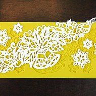 Holiday Snowflakes &amp; Bells Silicone Lace Mat by Chef Alan Tetreault