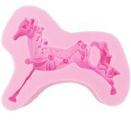 Funshowcase Merry-Go-Round Horse Carousel Candy Silicone Mold, for Fondant Cake Decoration, Cupcake Topper, Polymer...